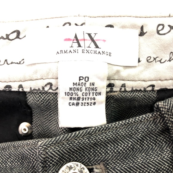 Armani Exchange Women’s Gray Capri Pants 0 - Picture 3 of 6